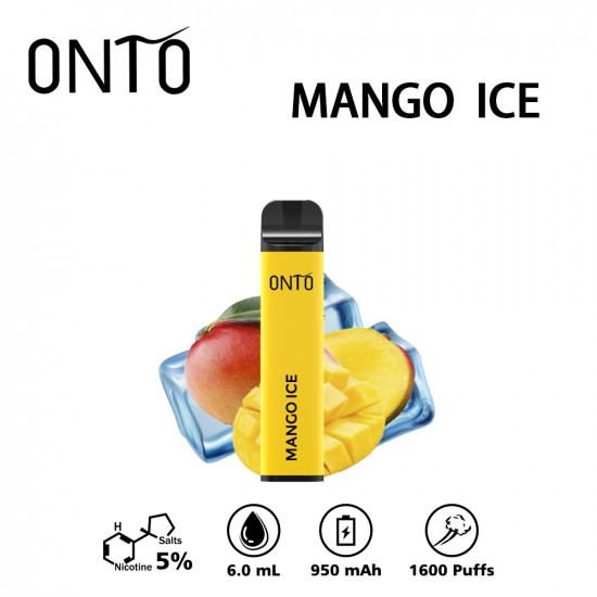 ONTO 1600 puffs disposable vape / Mango Ice