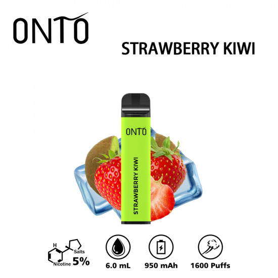 ONTO 1600 puffs disposable vape / Strawberry Kiwi