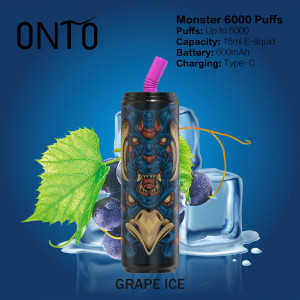 ONTO Monster 6000 puffs Disposable Vape Grape Ice