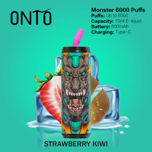 ONTO Monster 6000 puffs Disposable Vape Strawberry Kiwi