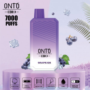 ONTO BOX 7000 puffs disposable vape Grape Ice