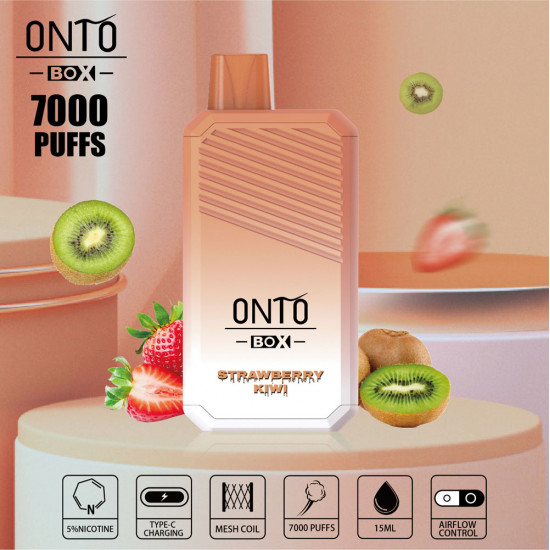 ONTO BOX 7000 puffs disposable vape Strawberry Kiwi