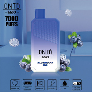 ONTO BOX 7000 puffs disposable vape Blueberry Ice
