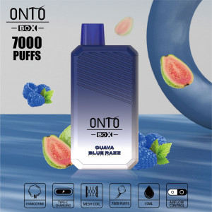 ONTO BOX 7000 puffs disposable vape Guava Blue Razz