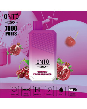 ONTO BOX 7000 puffs disposable vape Cherry Pomegranate