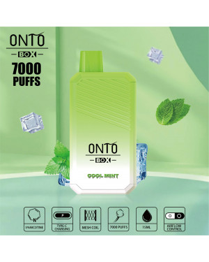 ONTO BOX 7000 puffs disposable vape Cool mint