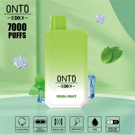 ONTO BOX 7000 puffs disposable vape Cool mint