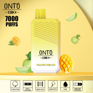 ONTO BOX 7000 puffs disposable vape Mango melon