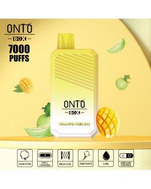 ONTO BOX 7000 puffs disposable vape Mango melon