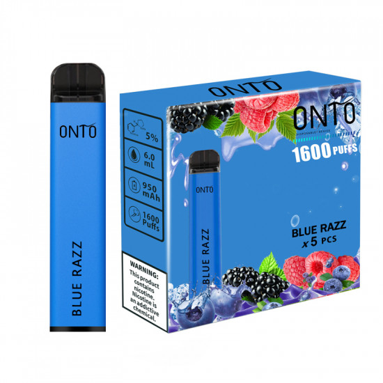 ONTO 1600 puffs disposable vape / Blue Razz