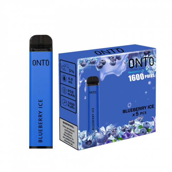 ONTO 1600 puffs disposable vape / Blueberry Ice