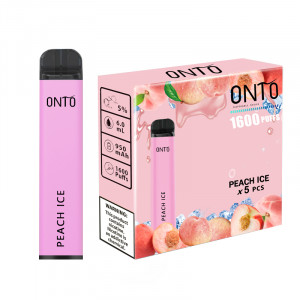 ONTO 1600 puffs disposable vape / Peach Ice